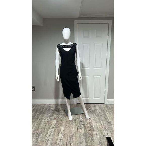 CHIARA BONI La Petite Robe Black Sumaj Embellished     Sheath Dress Size 6 NWT - Picture 7 of 11